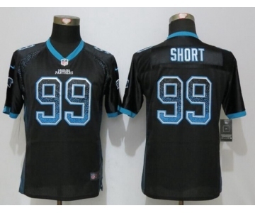 Youth Nike Carolina Panthers #99 Kawann Shor Drift Fashion Black Jerseys