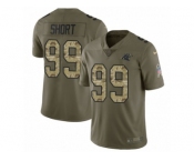 Youth Nike Carolina Panthers #99 Kawann Short Limited Olive Camo 2017 Salute to Service NFL Jersey