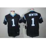 nike youth nfl jerseys carolina panthers #1 newton black[nike limited]