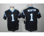 nike youth nfl jerseys carolina panthers #1 newton black[nike limited]