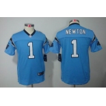 nike youth nfl jerseys carolina panthers #1 newton blue[nike limited]