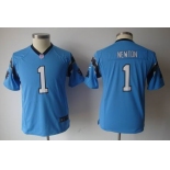 nike youth nfl jerseys carolina panthers #1 newton blue[nike]