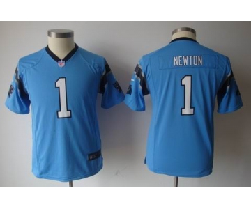 nike youth nfl jerseys carolina panthers #1 newton blue[nike]