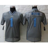 nike youth nfl jerseys carolina panthers #1 newton grey[nike vapor]