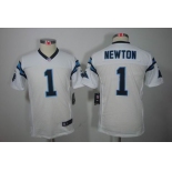 nike youth nfl jerseys carolina panthers #1 newton white[nike limited]