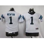 nike youth nfl jerseys carolina panthers #1 newton white[nike]