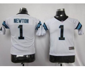 nike youth nfl jerseys carolina panthers #1 newton white[nike]