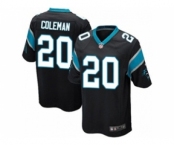 nike youth nfl jerseys carolina panthers #20 kurt coleman black[nike]