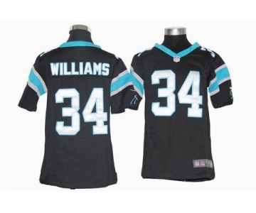 nike youth nfl jerseys carolina panthers #34 williams black[nike]