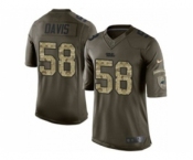 nike youth nfl jerseys carolina panthers #58 thomas davis army green[nike Limited Salute To Service]