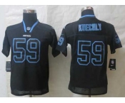 nike youth nfl jerseys carolina panthers #59 kuechly black[nike lights out]