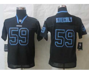 nike youth nfl jerseys carolina panthers #59 kuechly black[nike lights out]