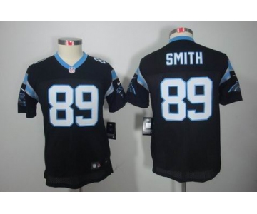 nike youth nfl jerseys carolina panthers #89 steve smith black[nike limited]