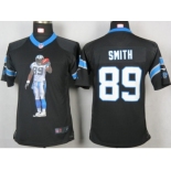 nike youth nfl jerseys carolina panthers #89 steve smith black[portrait fashion]