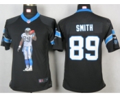 nike youth nfl jerseys carolina panthers #89 steve smith black[portrait fashion]