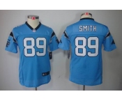 nike youth nfl jerseys carolina panthers #89 steve smith blue[nike]