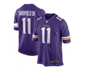 Men Nike Minnesota Vikings #11 Sherfield sr Game Purple Team Color NFL Jerse