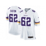 Men Nike Minnesota Vikings #62 Nick Easton Game White NFL Jersey