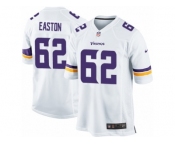 Men Nike Minnesota Vikings #62 Nick Easton Game White NFL Jersey