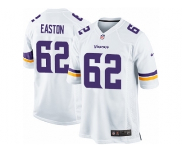 Men Nike Minnesota Vikings #62 Nick Easton Game White NFL Jersey