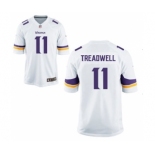 Men's Nike Minnesota Vikings #11 Laquon Treadwell Game White NFL Jersey