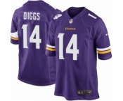 Men's Nike Minnesota Vikings #14 Stefon Diggs Game Purple Team Color NFL Jersey