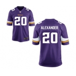 Men's Nike Minnesota Vikings #20 Mackensie Alexander Game Purple Team Color NFL Jersey