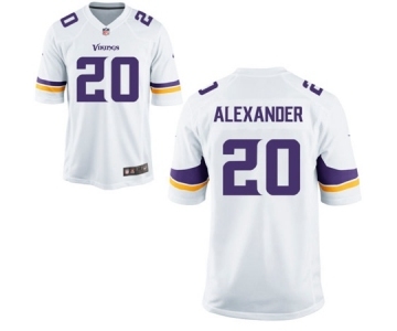 Men's Nike Minnesota Vikings #20 Mackensie Alexander Game White NFL Jersey