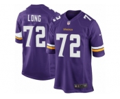 Men's Nike Minnesota Vikings #72 Jake Long Game Purple Team Color NFL Jersey