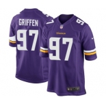 Men's Nike Minnesota Vikings #97 Everson Griffen Game Purple Team Color NFL Jersey