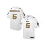 Nike Minnesota Vikings #5 Teddy Bridgewater White Men's NFL Pro Line Fashion Game Jersey