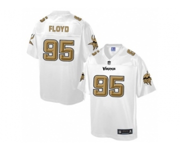 Nike Minnesota Vikings #95 Sharrif Floyd White Men's NFL Pro Line Fashion Game Jersey