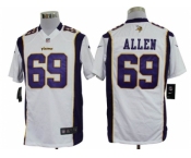 nike nfl jerseys Minnesota Vikings #69 Jared Allen White [Game]