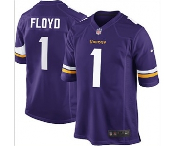 nike nfl jerseys minnesota vikings #1 floyd purple[game]