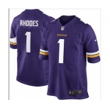 nike nfl jerseys minnesota vikings #1 rhodes purple[game][rhodes]