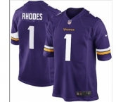 nike nfl jerseys minnesota vikings #1 rhodes purple[game][rhodes]