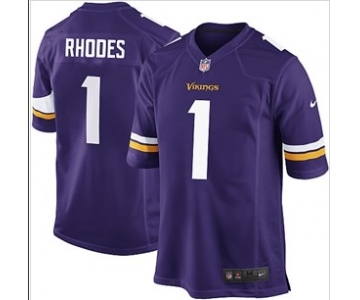 nike nfl jerseys minnesota vikings #1 rhodes purple[game][rhodes]