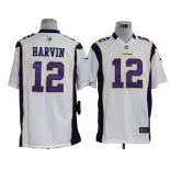 nike nfl jerseys minnesota vikings #12 harvin white[game]