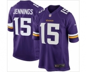 nike nfl jerseys minnesota vikings #15 jennings purple[game]