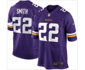 nike nfl jerseys minnesota vikings #22 smith purple[game]