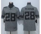 nike nfl jerseys minnesota vikings #28 peterson gray[game]