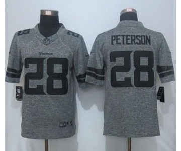 nike nfl jerseys minnesota vikings #28 peterson gray[game]