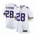 nike nfl jerseys minnesota vikings #28 peterson white[game new]