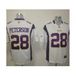 nike nfl jerseys minnesota vikings #28 peterson white[game]