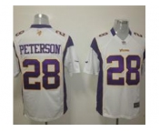 nike nfl jerseys minnesota vikings #28 peterson white[game]