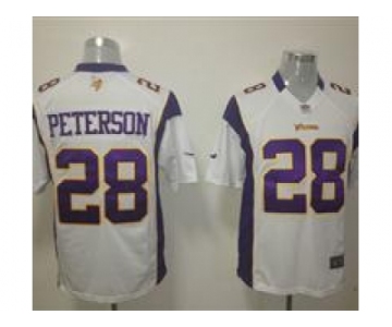 nike nfl jerseys minnesota vikings #28 peterson white[game]