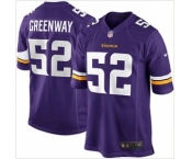 nike nfl jerseys minnesota vikings #52 greenway purple[game]