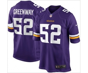 nike nfl jerseys minnesota vikings #52 greenway purple[game]