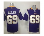 nike nfl jerseys minnesota vikings #69 allen purple[game]