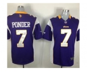 nike nfl jerseys minnesota vikings #7 christian ponder purple[game]